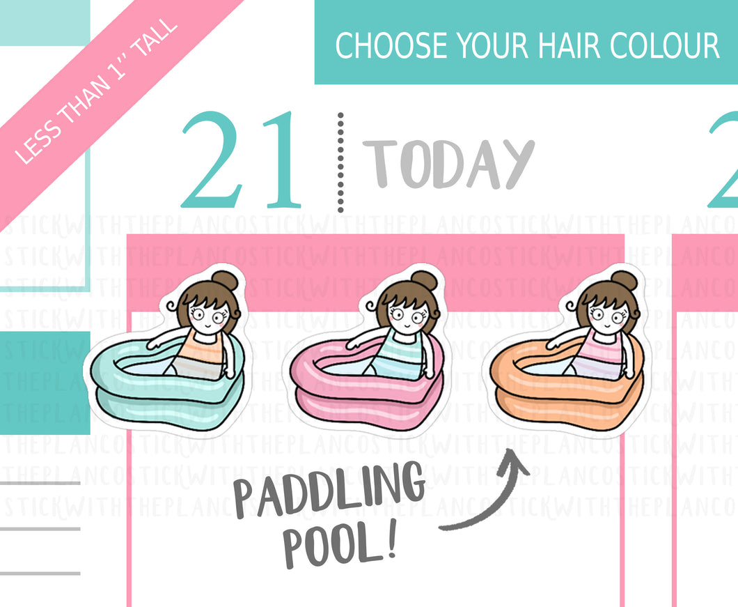 L_197 Paddling Pool | Lottie Stickers | Planner Stickers