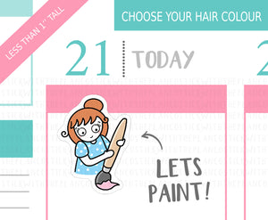 L_204 Paint Brush | Lottie Stickers | Planner Stickers