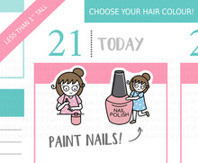 Load image into Gallery viewer, L_080 Painting Nails | Lottie Stickers | Planner Stickers
