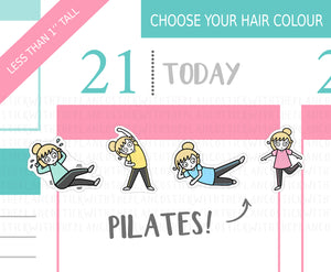 L_092 Pilates | Lottie Stickers | Planner Stickers