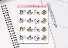 Load image into Gallery viewer, L_165 Procrastination | Lottie Stickers | Planner Stickers
