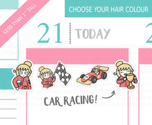 Load image into Gallery viewer, L_211 Car Racing | Lottie Stickers | Planner Stickers
