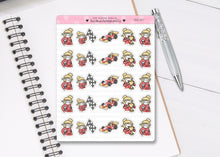 Load image into Gallery viewer, L_211 Car Racing | Lottie Stickers | Planner Stickers
