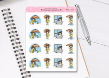 Load image into Gallery viewer, L_099 Rainy Day | Lottie Stickers | Planner Stickers
