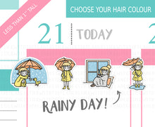 Load image into Gallery viewer, L_099 Rainy Day | Lottie Stickers | Planner Stickers
