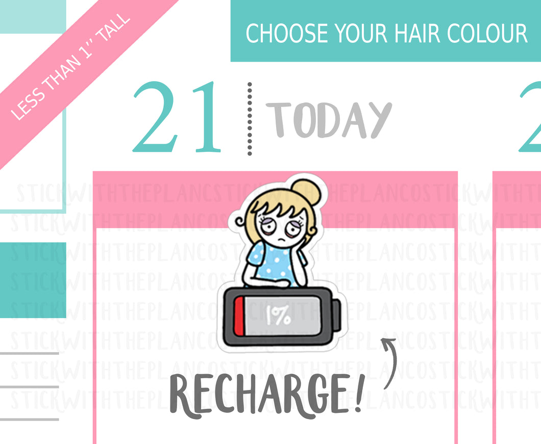 L_101 Recharge | Lottie Stickers | Planner Stickers