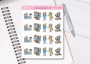 L_103 Working in Retail | Lottie Stickers | Planner Stickers