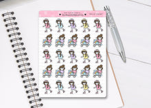 Load image into Gallery viewer, L_190 Roller Skating | Lottie Stickers | Planner Stickers
