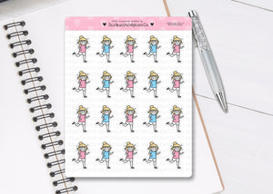 L_104 Running | Lottie Stickers | Planner Stickers