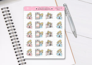 L_217 Scrolling On Phone | Lottie Stickers | Planner Stickers