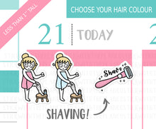 Load image into Gallery viewer, L_105 Shaving | Lottie Stickers | Planner Stickers
