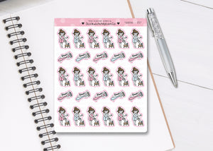 L_105 Shaving | Lottie Stickers | Planner Stickers