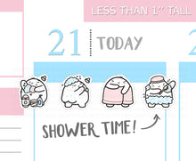 Load image into Gallery viewer, S_152 Squidge Has A Shower | Squidge Stickers | Planner Stickers
