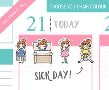 Load image into Gallery viewer, L_106 Sick Day | Lottie Stickers | Planner Stickers
