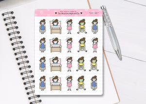 L_106 Sick Day | Lottie Stickers | Planner Stickers