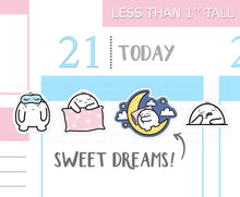 Load image into Gallery viewer, S_010 Squidge Loves Sleep | Squidge Stickers | Planner Stickers
