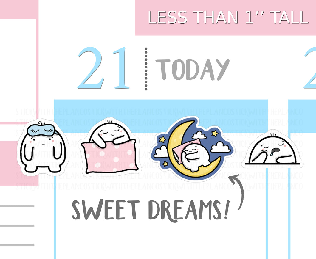 S_010 Squidge Loves Sleep | Squidge Stickers | Planner Stickers