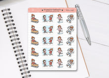 Load image into Gallery viewer, CL_023 Snow Day | Lottie Stickers | Festive Planner Stickers
