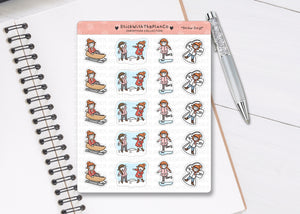 CL_023 Snow Day | Lottie Stickers | Festive Planner Stickers