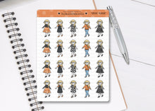 Load image into Gallery viewer, FL_019 Spooky Fashion | Lottie Stickers | Autumn/Fall and Halloween Planner Stickers
