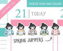 Load image into Gallery viewer, L_235 Spring Jumpers | Lottie Stickers | Planner Stickers
