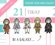 Load image into Gallery viewer, L_111 Galaxy Far Far Away PT. One | Lottie Stickers | Planner Stickers
