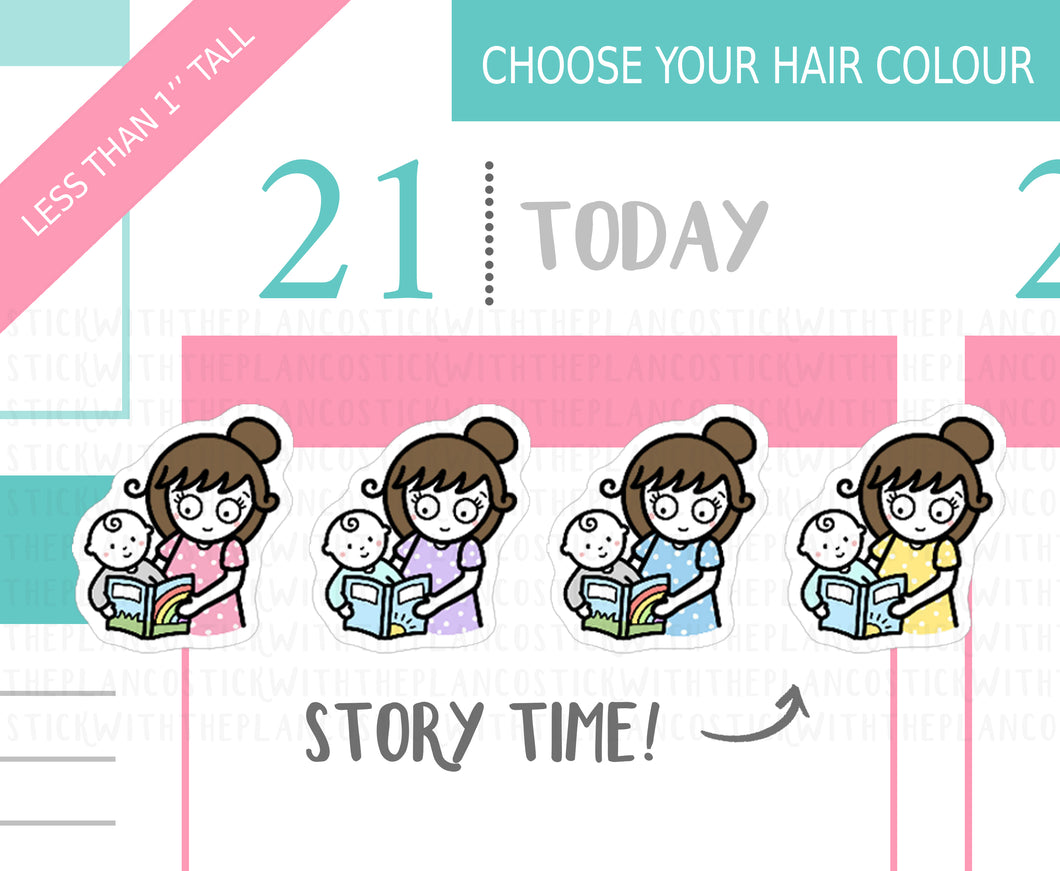 L_112 Story Time | Lottie Stickers | Planner Stickers