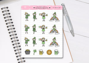 L_113 St Patricks Day | Lottie Stickers | Planner Stickers