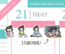 Load image into Gallery viewer, L_114 Studying | Lottie Stickers | Planner Stickers
