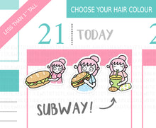 Load image into Gallery viewer, L_238 Subway | Lottie Stickers | Planner Stickers
