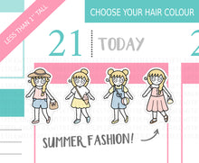 Load image into Gallery viewer, L_191 Summery Outfits | Lottie Stickers | Planner Stickers
