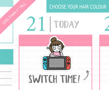 Load image into Gallery viewer, L_115 Let&#39;s Play Switch | Lottie Stickers | Planner Stickers
