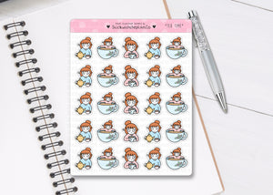 L_239 Tea Time | Lottie Stickers | Planner Stickers