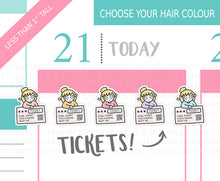 Load image into Gallery viewer, L_241 Tickets | Lottie Stickers | Planner Stickers
