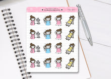 Load image into Gallery viewer, L_118 It&#39;s Too Hot! | Lottie Stickers | Planner Stickers
