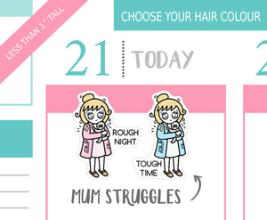 L_119 Tough Time With Baby | Lottie Stickers | Planner Stickers