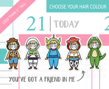 Load image into Gallery viewer, L_120 You&#39;re a Toy Dress Up | Lottie Stickers | Planner Stickers
