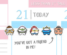 Load image into Gallery viewer, S_157 Squidge and the Toys | Squidge Stickers | Planner Stickers
