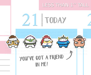 S_157 Squidge and the Toys | Squidge Stickers | Planner Stickers