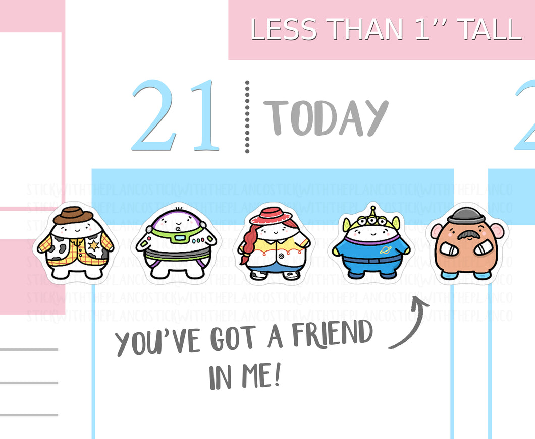 S_157 Squidge and the Toys | Squidge Stickers | Planner Stickers