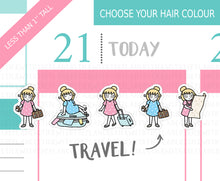 Load image into Gallery viewer, L_121 Let&#39;s Travel | Lottie Stickers | Planner Stickers
