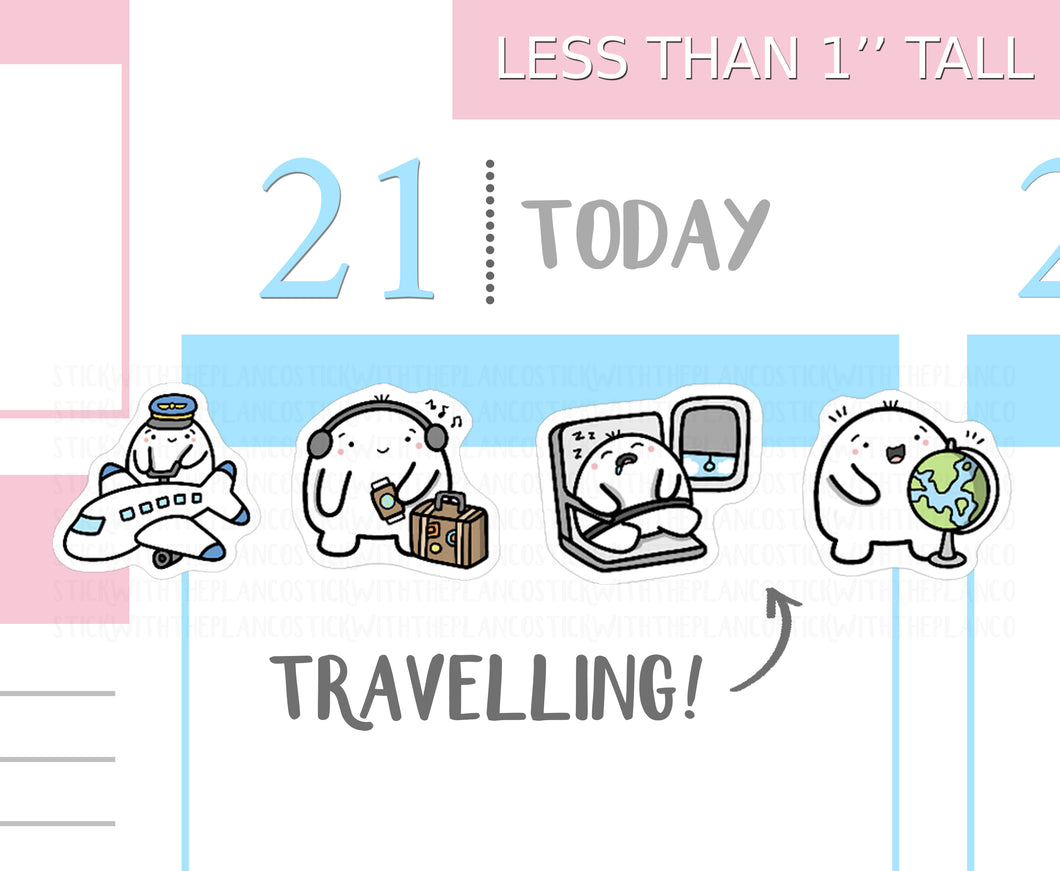 S_018 Squidge Goes Travelling | Squidge Stickers | Planner Stickers