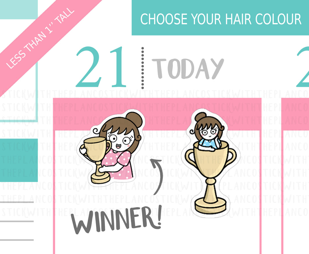 L_194 Trophy | Lottie Stickers | Planner Stickers