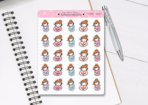 L_244 Tummy Ache | Lottie Stickers | Planner Stickers