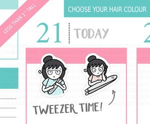 L_192 Tweezers | Lottie Stickers | Planner Stickers