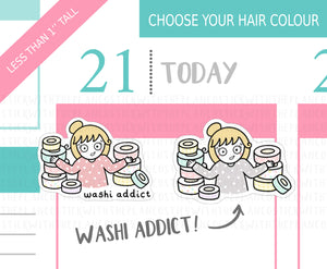 L_198 Washi Addict | Lottie Stickers | Planner Stickers