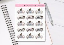 Load image into Gallery viewer, L_128 Work From Home | Lottie Stickers | Planner Stickers
