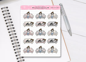 L_128 Work From Home | Lottie Stickers | Planner Stickers