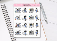 Load image into Gallery viewer, L_130 Work Stress | Lottie Stickers | Planner Stickers
