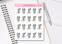 Load image into Gallery viewer, L_131 Taking Notes and Writing | Lottie Stickers | Planner Stickers
